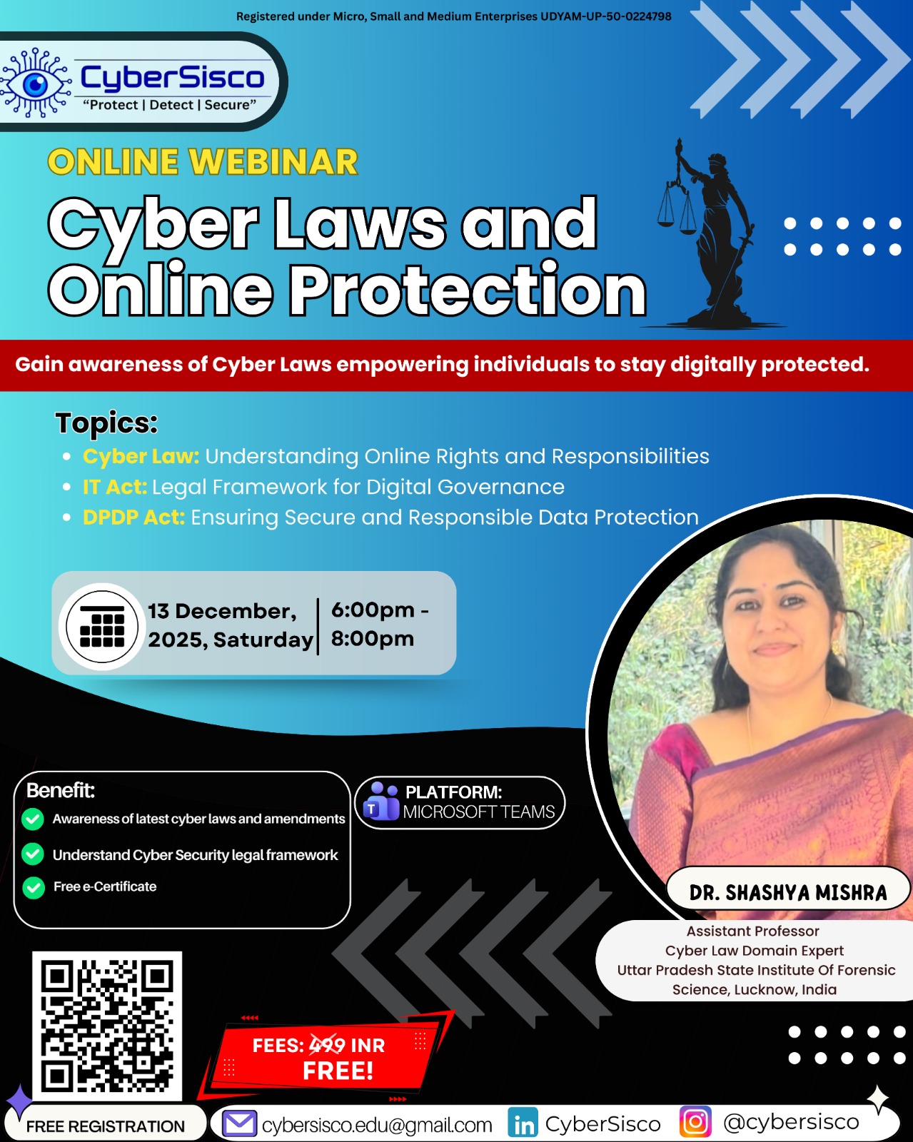 Cyber Laws & Online Protection Poster
